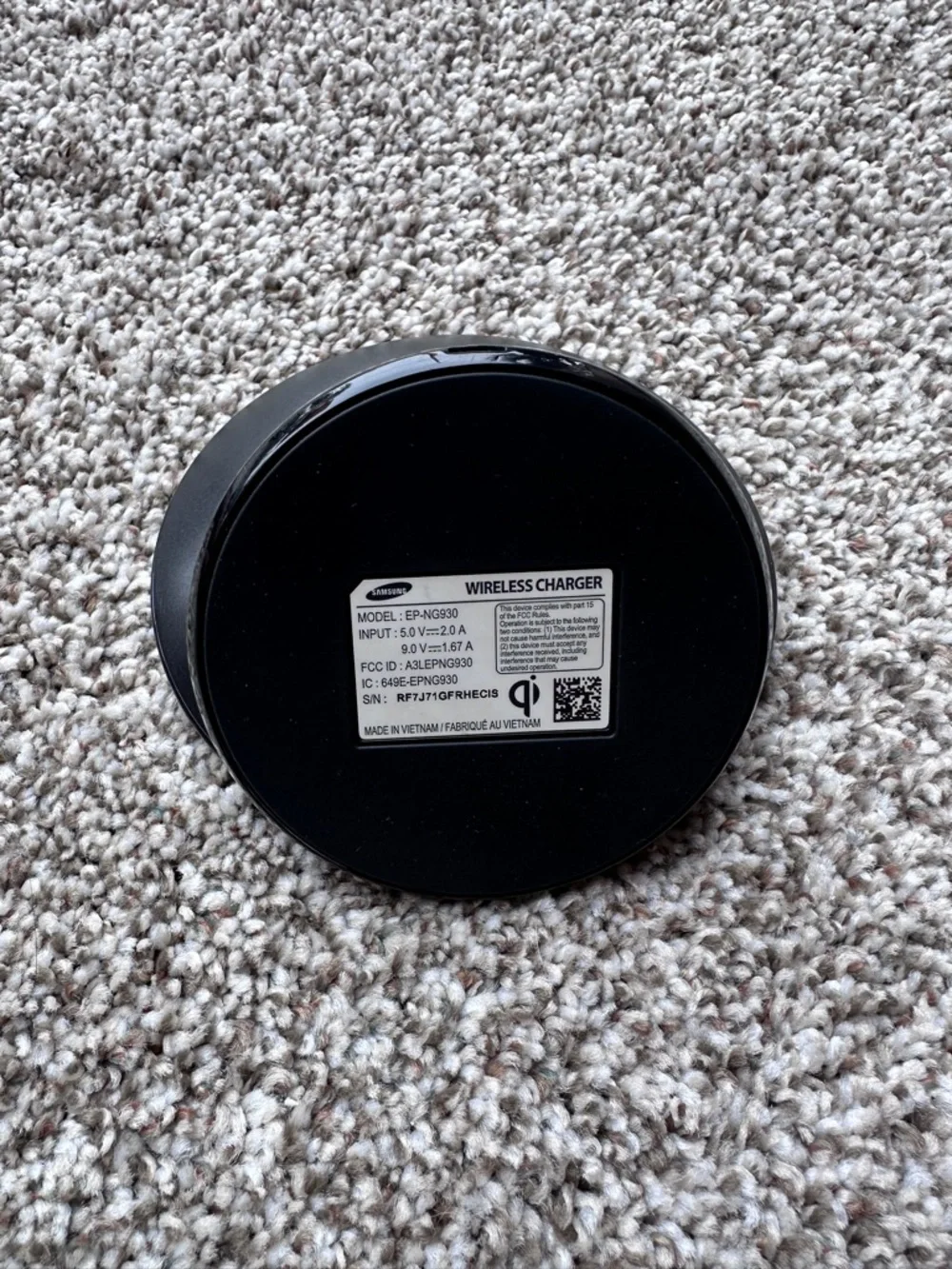Samsung Fast Charge Wireless Charging Stand - Black (no cords )